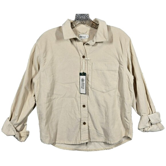 Alpine Design Cord Shirt Womens XS Button Up Morning Haze 00147 - Picture 1 of 6
